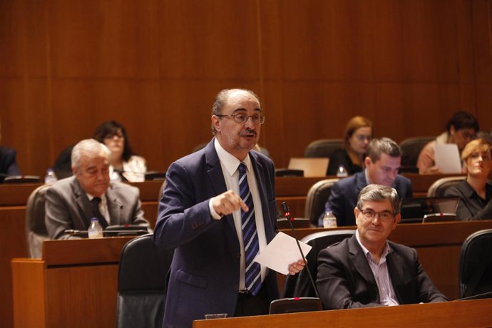 El presidente del Gobierno aragonés, Javier Lambán