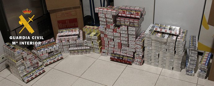 Tabaco aprehendido por la Guardia Civil.
