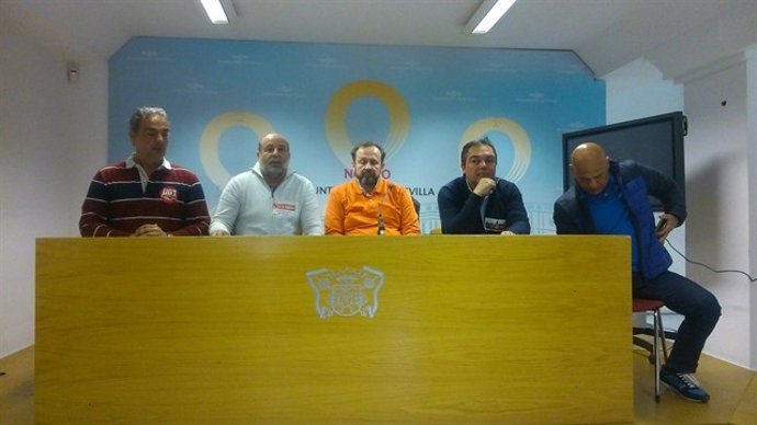 Los representantes sindicales del Ayuntamiento