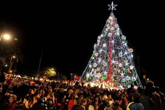 Árbol de Navidad, luces