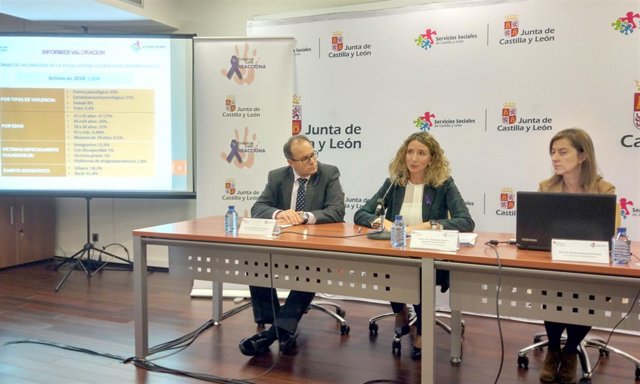 Rueda de prensa antes de la reunión sobre violencia de género