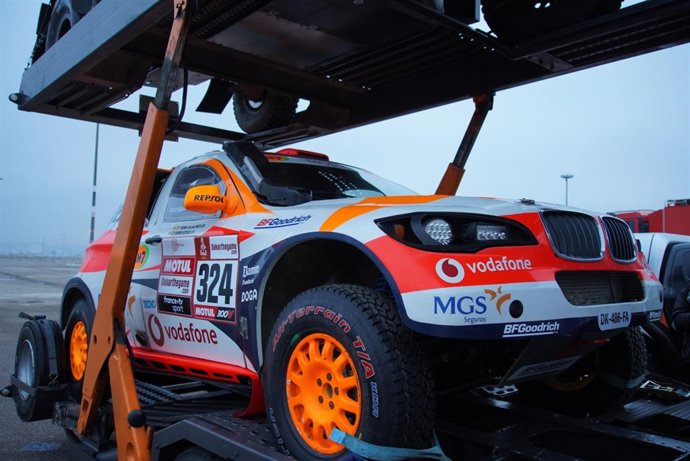 El coche del piloto Isidre Esteve con el que participará en el Dakar 2018