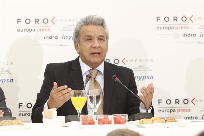 El presidente de la República del Ecuador, Lenín Moreno, protagoniza el desayuno