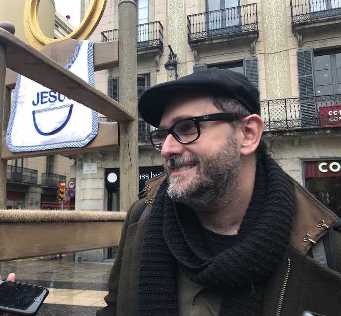 Sebastià Brosa, autor del pessebre de la plaça Sant Jaume de Barcelona