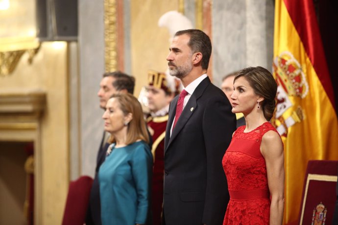 Los Reyes en el Congreso el acto por el 40 aniversario de las elecciones de 1977