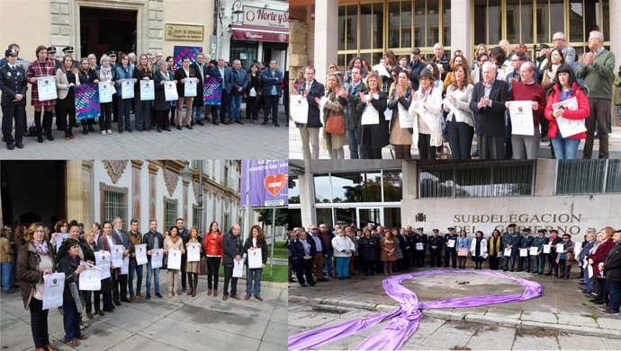 Concentraciones en la Junta, el Ayuntamiento, la Diputación y la Subdelegación