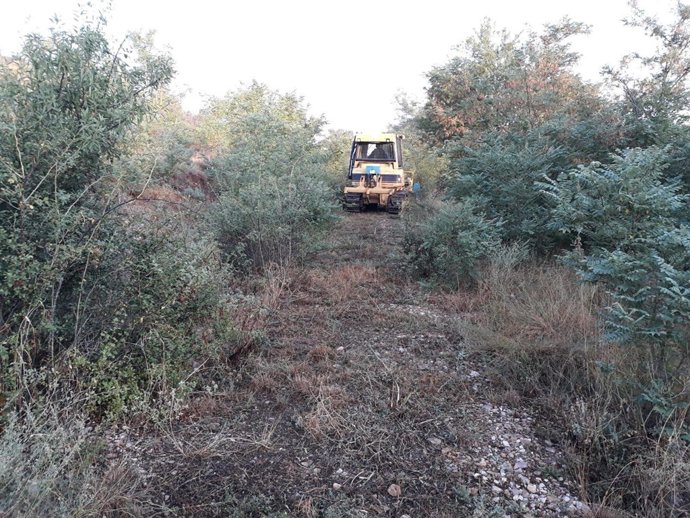 Obras en el Camino Natural Santander-Mediterráneo.