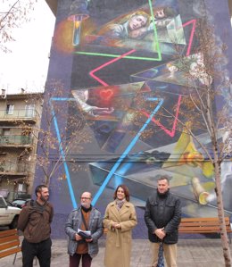 El Museo a Cielo Abierto de Teruel suma desde esta semana un nuevo mural