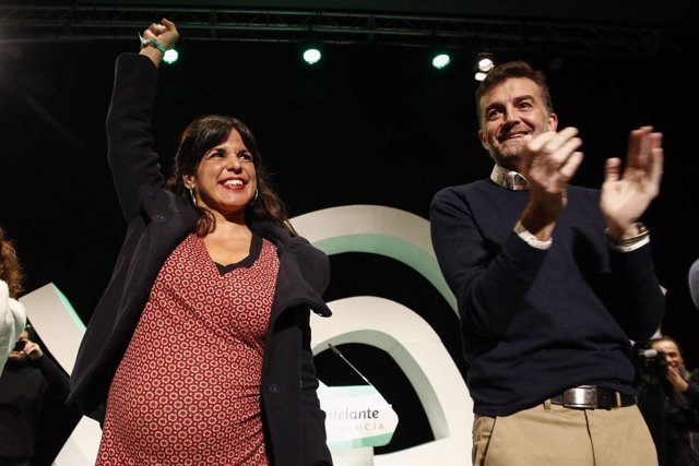 La candidata a presidir la Junta por Adelante Andalucía, Teresa Rodríguez