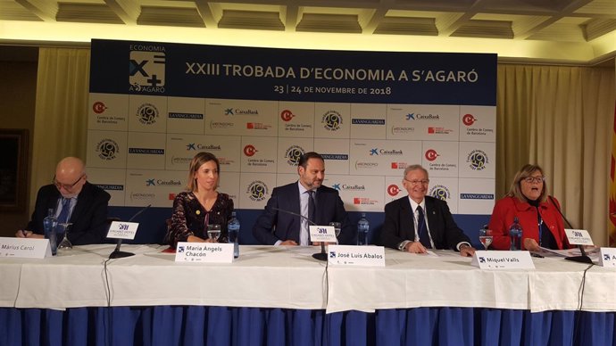 Màrius Carol, Àngels Chacón, José Luis Ábalos, Miquel Valls y Anna Balletbò