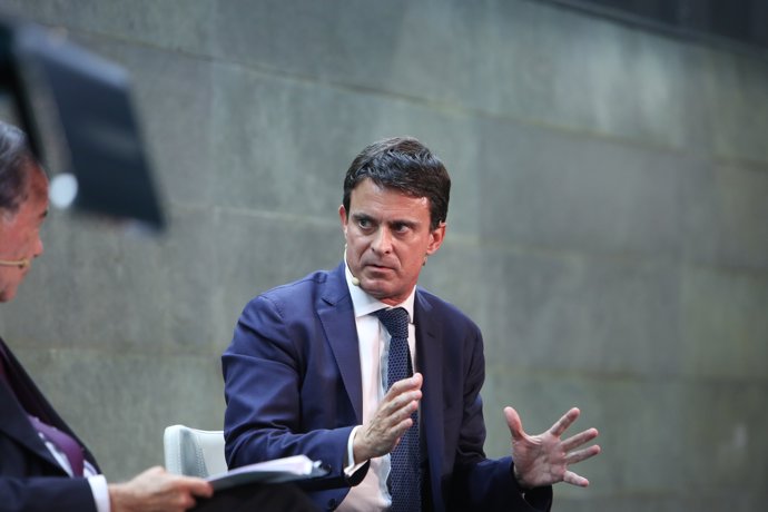El candidat a l'Alcaldia de Barcelona, Manuel Valls, intervé a Madrid en o
