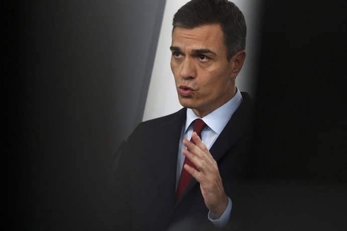 Pedro Sánchez en el Palacio de la Moncloa