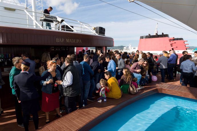 Inauguración de la nueva línea diaria de ferry de Trasmediterránea