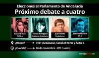 Díaz, Moreno, Rodríguez y Marín, este lunes en TVE en el segundo debate a cuatro
