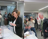 Arraiz y Hermoso de Mendoza ejercen su derecho a voto "esperanzados" y a la "expectativa" de conocer los resultados