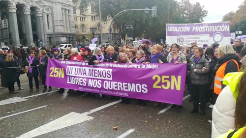 Manifestación contra la violencia de género del 25 de noviembre de 2018