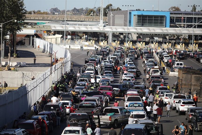 Frontera de San Ysidro entre Estados Unidos y México
