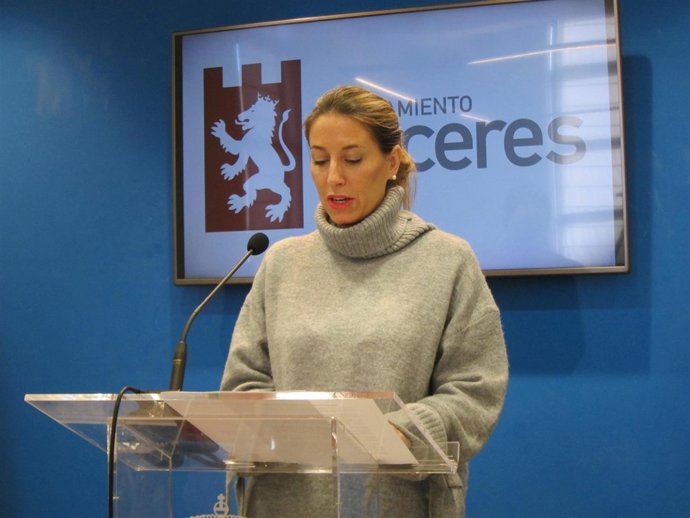 María Guardiola, concejala de Economía y Hacienda de Cáceres