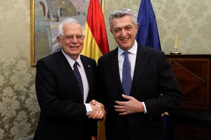 Josep Borrell y Filippo Grandi