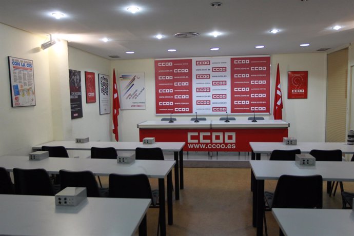 Sede de CCOO, Sala de rueda de prensa de Comisiones Obreras