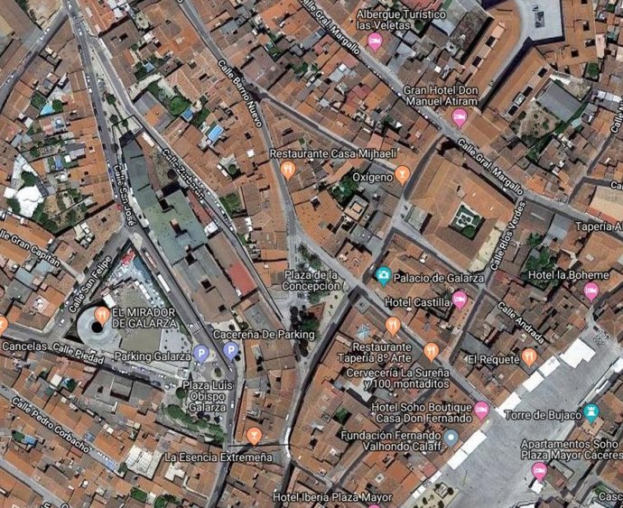 Mapa de la zona en la que se actuará