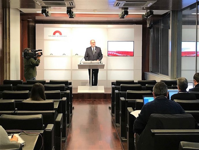 El portaveu adjunt de JxCat al Parlament, Eduard Pujol
