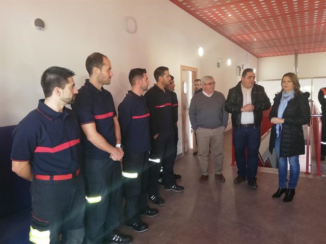 Visita al parque de bomberos de Martos