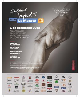 La jornada 'Implica't amb La Marató' de la Família Torres serà el dissabte