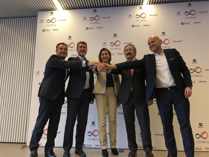 Aïgues de Barcelona, Caixabank, Naturgy, SEAT i Telefónica