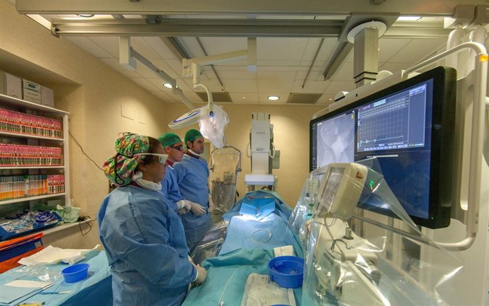 La sala de Hemodinámica del Hospital Virgen del Rocío