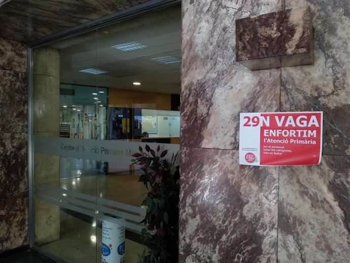 CAP Manso de Barcelona durante la huelga de médicos