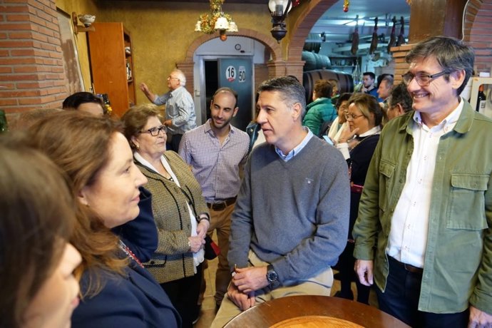 Xavier García Albiol (PP) visita Adra