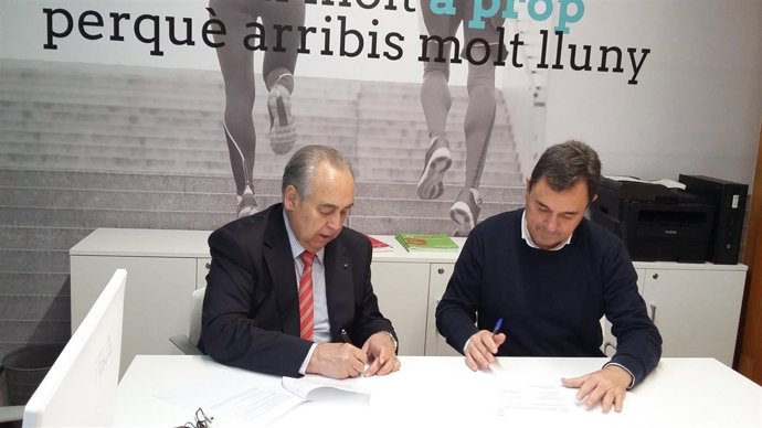 Carles Guilera (Cámara de Barcelona) y José Ángel Carcelén (Ayuntamiento)