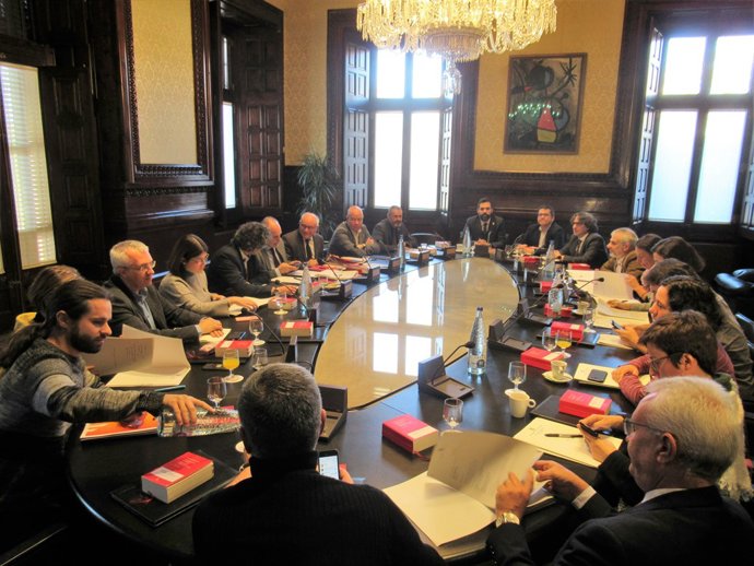 Reunió de la Junta de Portaveus del Parlament