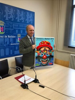Cartel anunicador del Carnaval de Badajoz