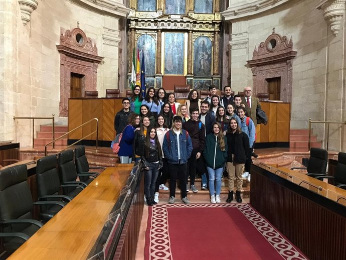 Alumnos del IES Zaframagón de Olvera