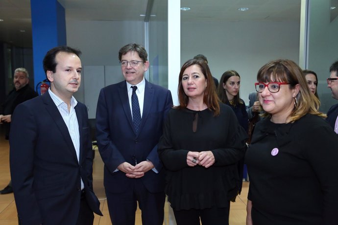 Armengol, Puig y la vicepresidenta Bel Busquets en Brújula