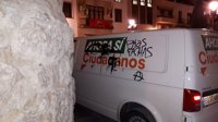 Ciudadanos denuncia pintadas con la palabra ‘fachas’ en una furgoneta de Cs en Torredelcampo (Jaén)