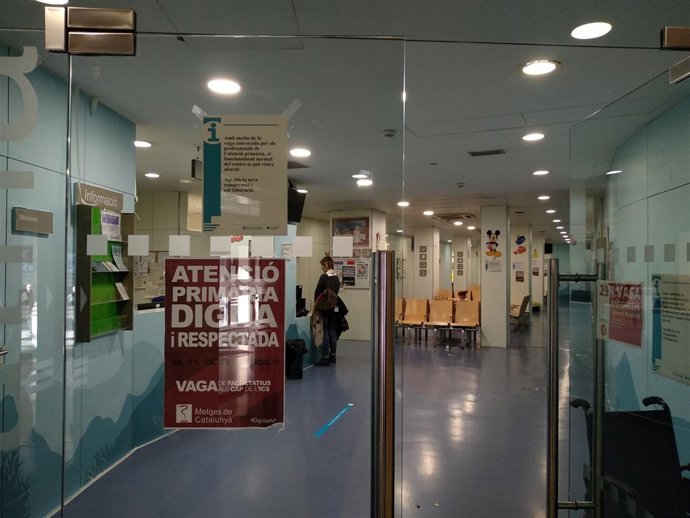 CAP Manso de Barcelona durante la huelga de médicos