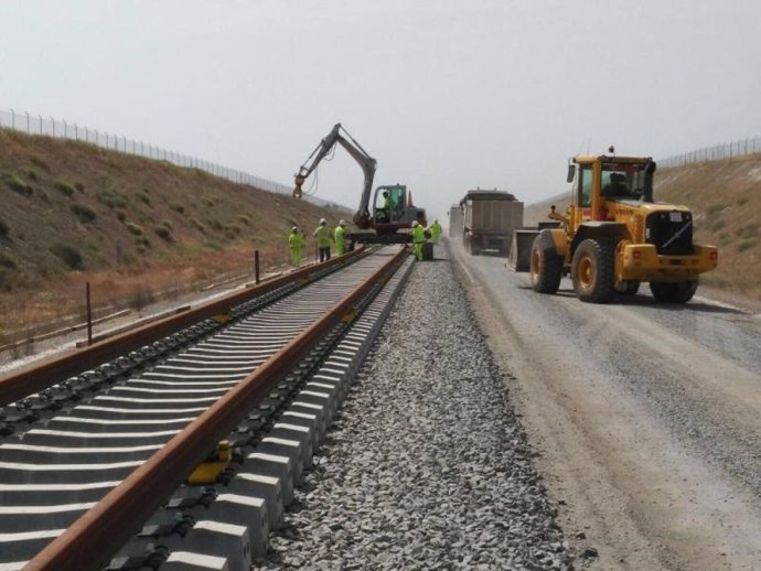 Obras del AVE en Extremadura