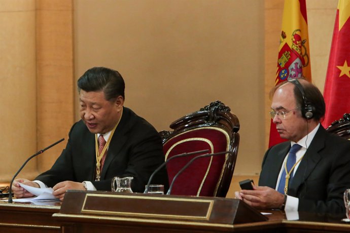 Visita del presidente de la República Popular China, Xi Jinping, a las Cortes Ge