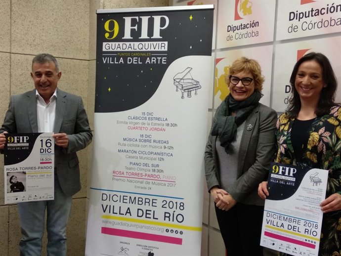 Ruz (centro) presenta el Festival Internacional de Piano Guadalquivir