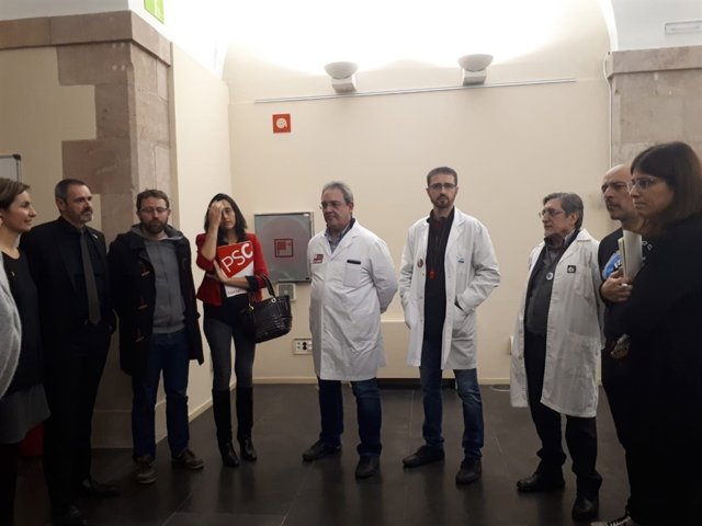 Reunió amb representants de Metges de Catalunya en el Parlament