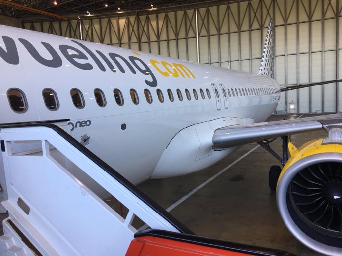 Imagen de archivo de un avión Airbus 'A320' de Vueling