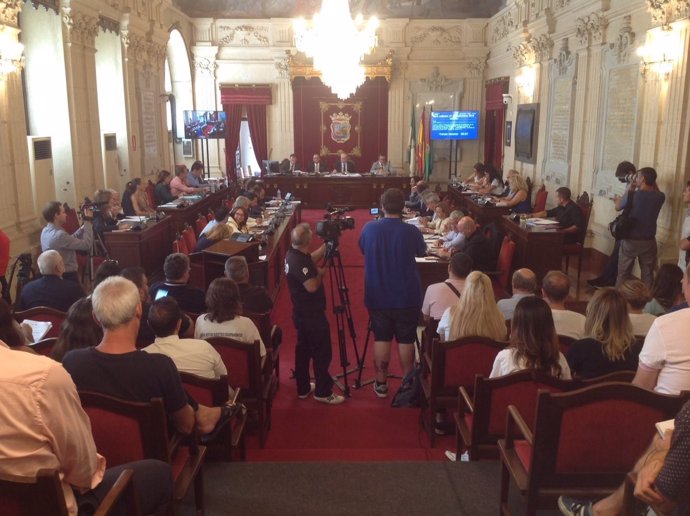 Pleno del Ayuntamiento de Málaga Septiembre 