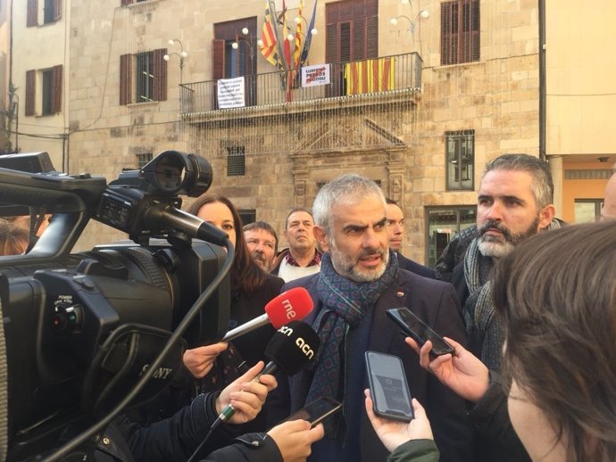 Carlos Carrizosa i Jorge Soler (Cs) a Tàrrega