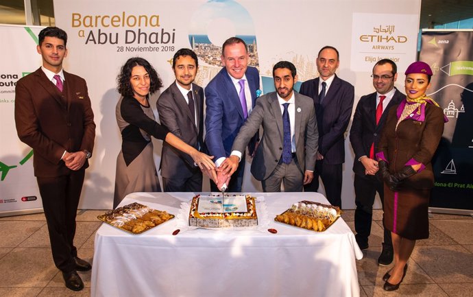 Sonia Corrochano, Damià Calvet, Tony Douglas i Mohamed Al Shamsi