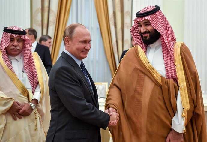 Vladimir Putin y Mohamed Bin Salman