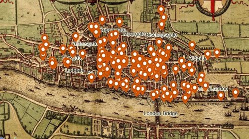 Mapa del asesinato en el Londres medieval