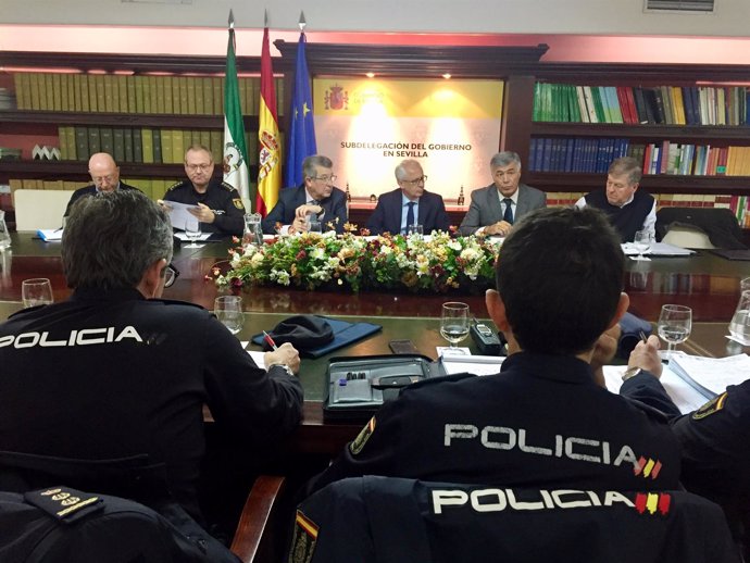 Reunión de coordinación del dispositivo de seguridad del Real Betis-Olympiacos